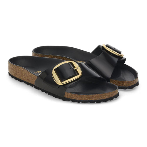 Sandale Birkenstock Madrid Big Buckle Natural Patent
