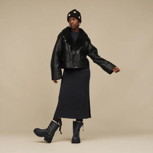 Jacheta UGG Finnian Luxefluff Moto