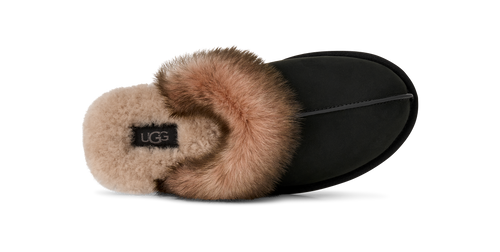 Papuci UGG Scuffette Nubuck Negru