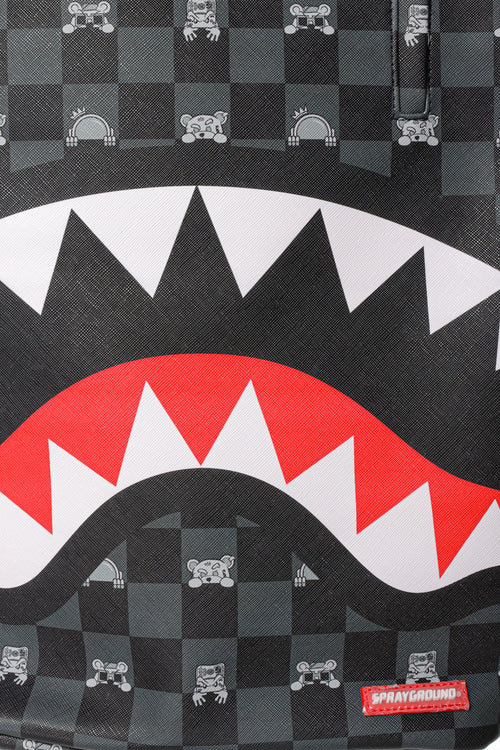 Rucsac Sprayground Gray Peeking Character Check Dlxsv