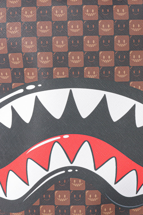 Rucsac Sprayground Sharks In Paris Wtf Bubble Brown Check Savage