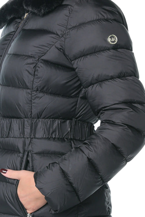 Jacheta Michael Kors Longline Packable Negru