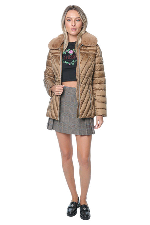 Jacheta Michael Kors Packable Fx Fur