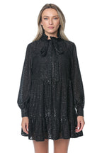 Rochie Michael Kors Tie Nk Ls Mini