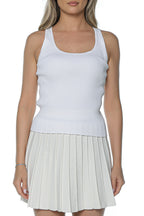 Top Michael Kors Racer Back Scoop Nk Tank