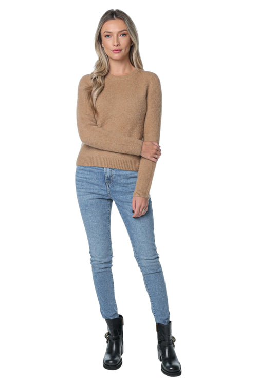 Bluza Michael Kors Brushed Alpaca Crew Maro