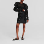 Fusta KARL LAGERFELD Faux W/Zip