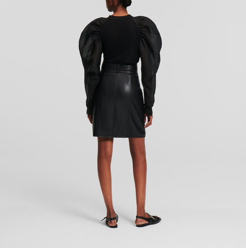 Fusta KARL LAGERFELD Faux W/Zip