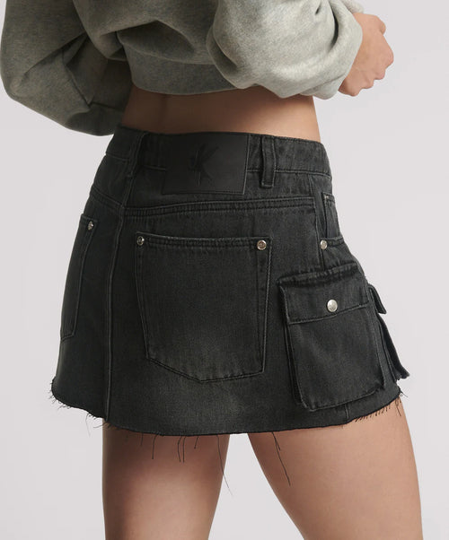 Fusta ONETEASPOON Faded Sloane Cargo Denim