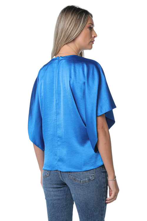 Tricou Ted Baker Cherika Bat Wing Albastru
