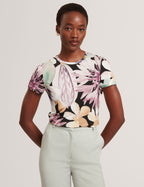Tricou Ted Baker Saalma Printed Fitted