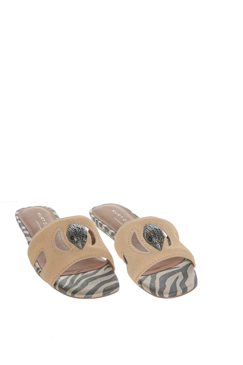 Papuci Kurt Geiger London Eagle Cut Out Flat Sdl