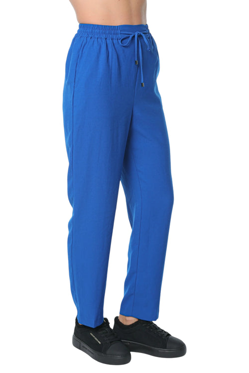 Pantaloni Ted Baker Natori Satin Slim Taper Jogger Albastru