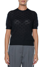 Tricou Ted Baker Emeta Touch Of Silk Knitted Crew Neck