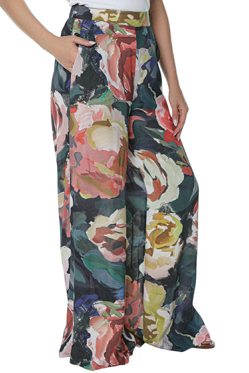 Pantaloni Ted Baker Opulena Printed Wide