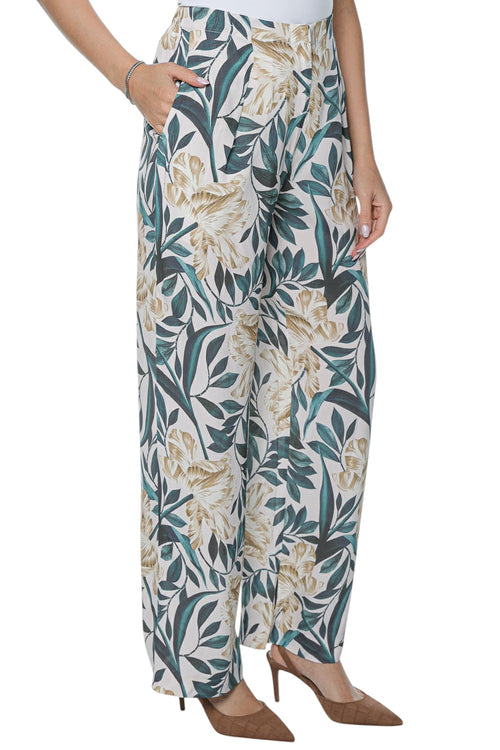 Pantaloni Ted Baker Griesha Printed Mid Rise Straight Leg