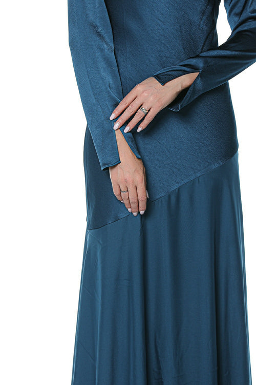 Rochie Ted Baker Shkye Long Sleeve Diagonal Waist Seam Maxi