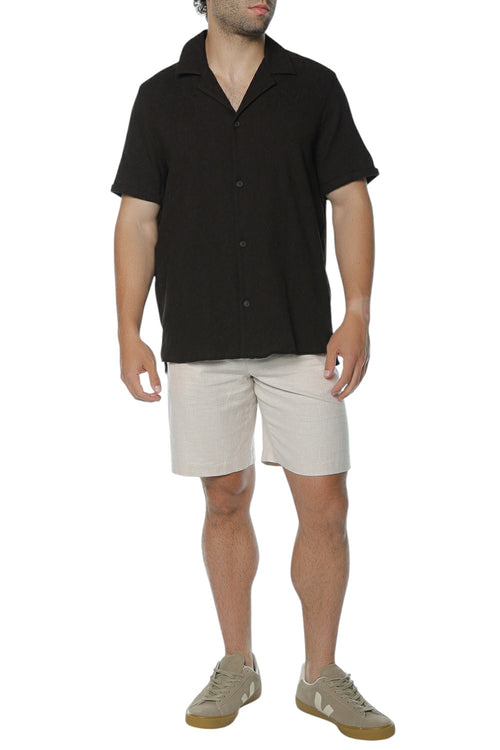Pantaloni Scurti Ted Baker Givran Slim Fit Linen Blend