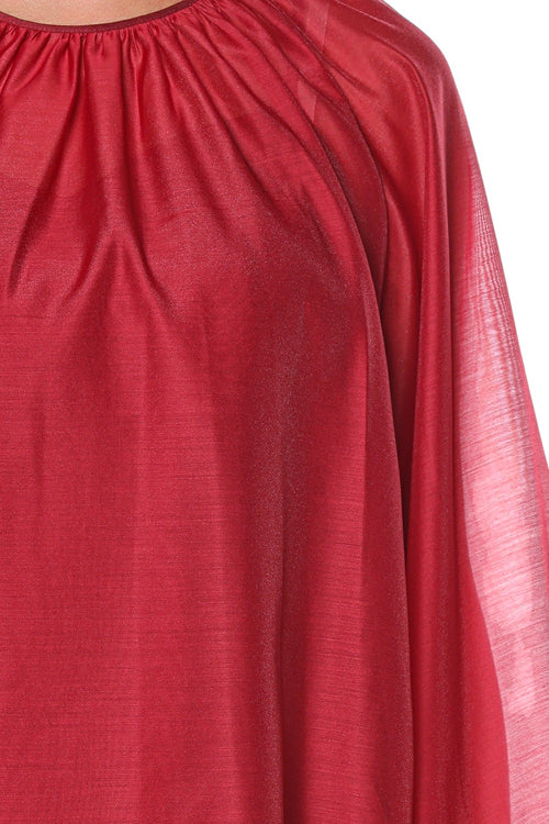 Bluza Ted Baker Eelana Puff Sleeve Blouse With Organza Overlay