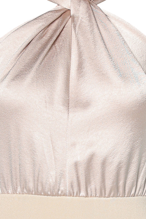 Rochie Ted Baker Mellana Knitted Twist Neck Midi