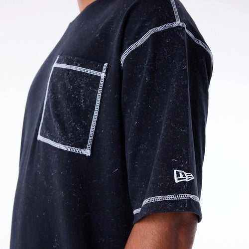 Tricou New Era Ne Wash Oversized Newera Blkofw