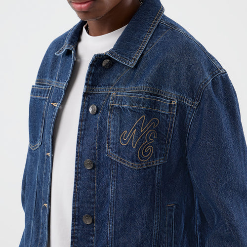 Jacheta New Era Script Denim