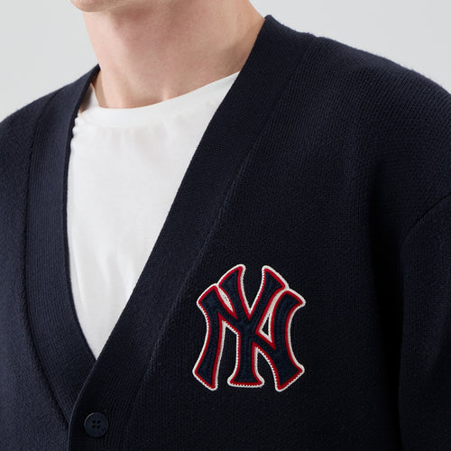 Pulover New Era Ny Yankees Logo Button Up