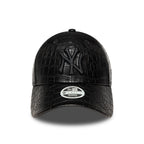 Sapca New Era 9Forty Women Pattern Faux Leather Ny Yankees Reglabila