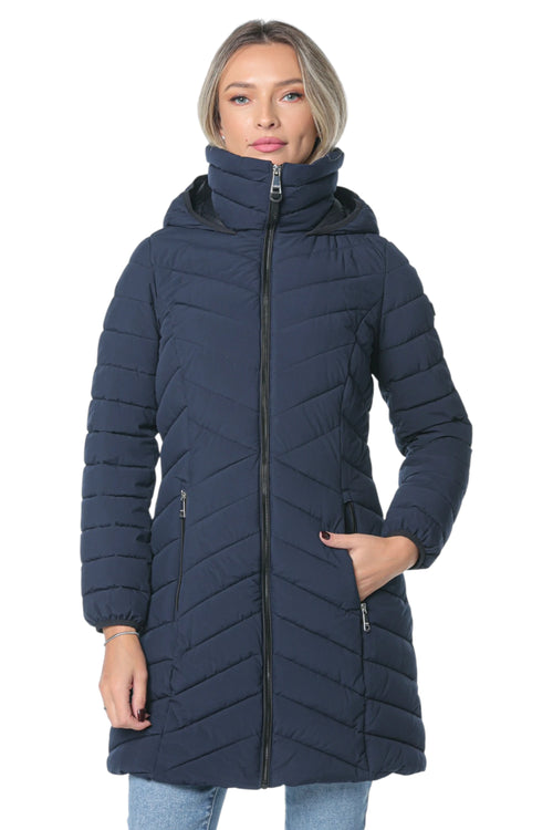 Jacheta DKNY Zpfrt W/Bib Packable Albastru
