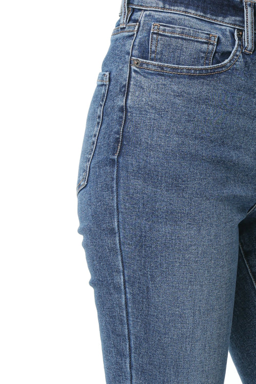 Jeans DKNY High Rise Skinny Albastru