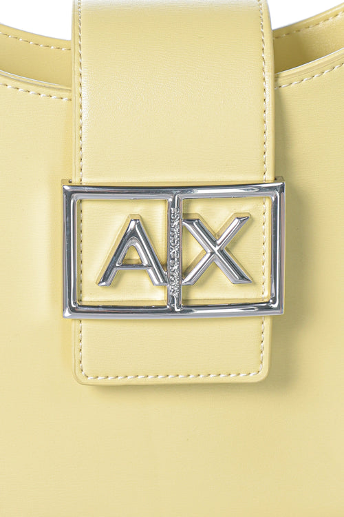 Geanta Armani Exchange Crescent With A Front Flap And Logo Buckle