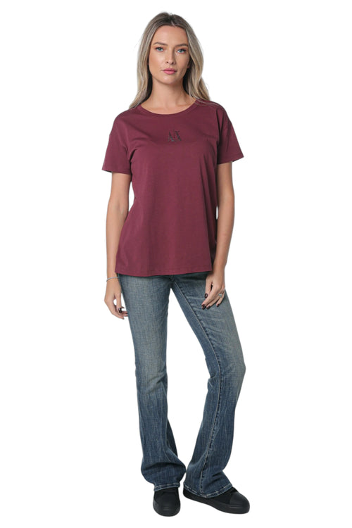 Tricou Armani Exchange Visiniu