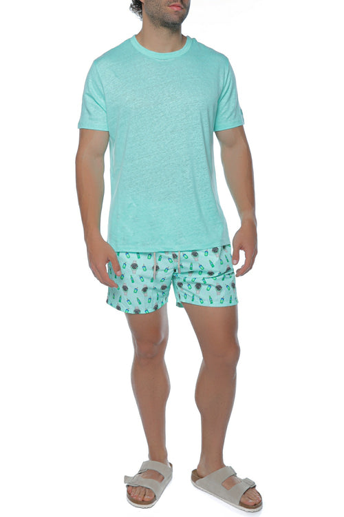 Short de baie Mc2 Saint Barth Lighting Micro Fantasy Verde