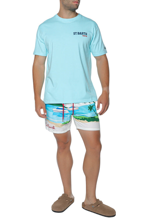 Short de baie MC2 Saint Barth Gustavia Placed Print
