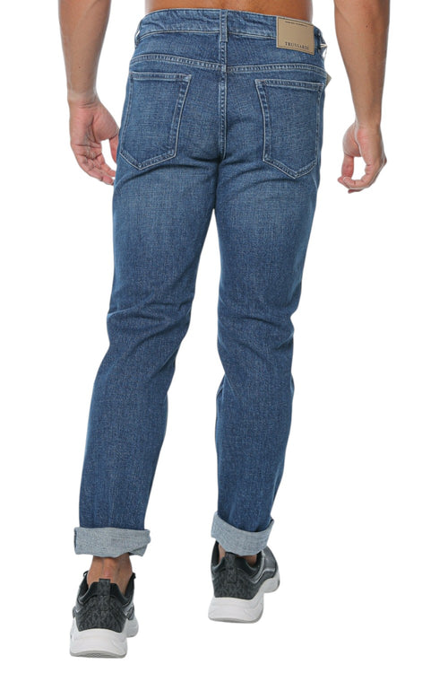 Jeans Trussardi 5 Pocket 370 Close - Sw+Chemical Denim