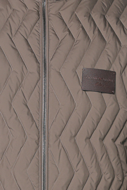 Jacheta de puf Emporio Armani