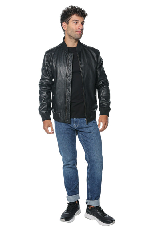 Jacheta Trussardi Bomber - Metal Free Leather