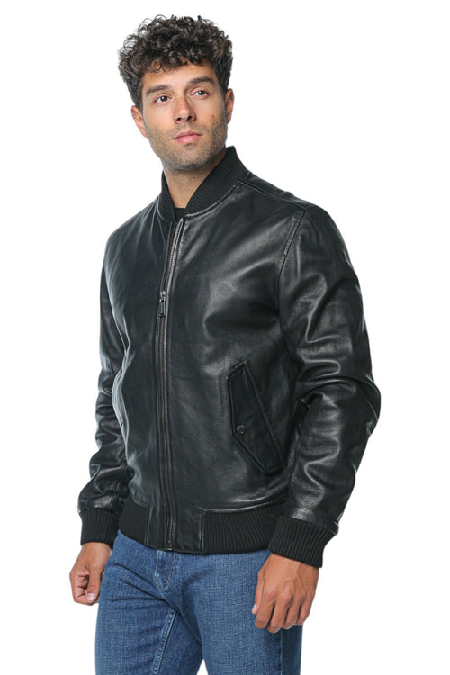 Jacheta Trussardi Bomber - Metal Free Leather