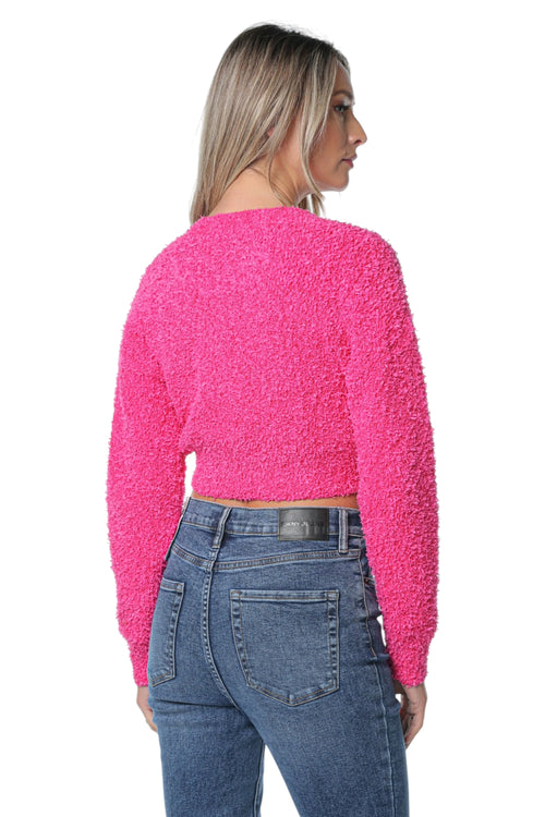 Pulover Karl Lagerfeld Classic Cropped Roz