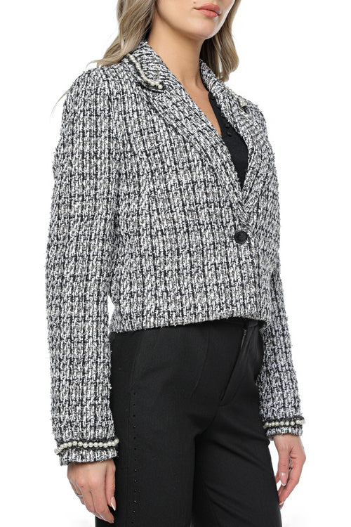 Jacheta KARL LAGERFELD Embellished Boucle