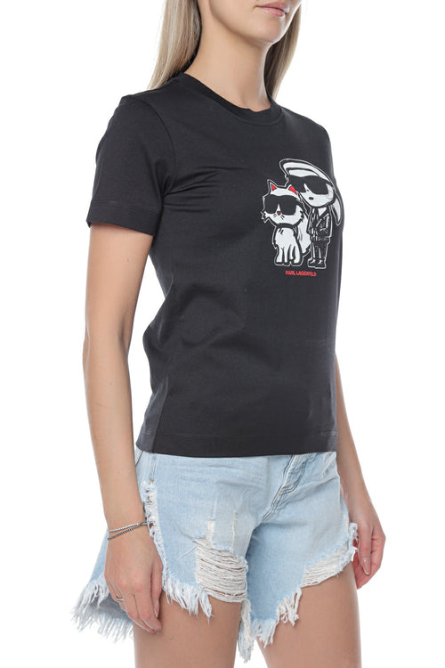 Tricou KARL LAGERFELD Ikon Sketch Duo