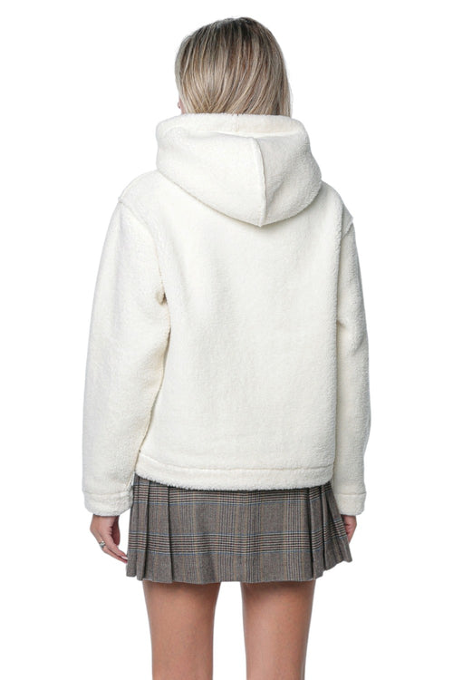 Hanorac Karl Lagerfeld Ikon Patch Teddy Hoodie