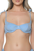 Sutien de baie Karl Lagerfeld Signature Lurex Underwire