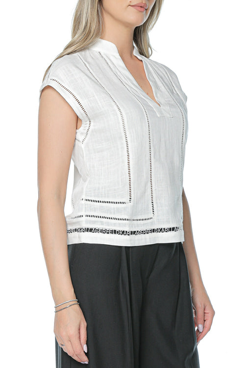 Tricou Karl Lagerfeld Embroidery Detail