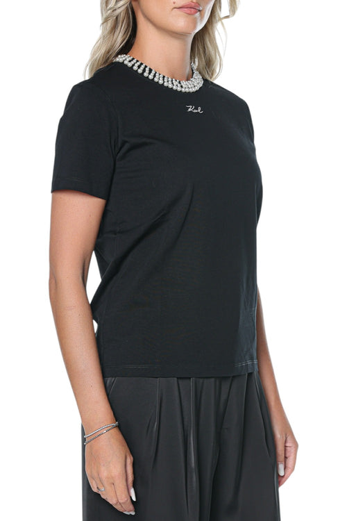 Tricou Karl Lagerfeld Pearl Detail
