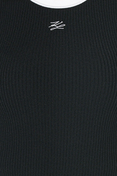 Top Karl Lagerfeld Contrast Knit