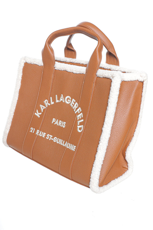 Geanta Karl Lagerfeld K/Rsg Md Square Tote Shearling
