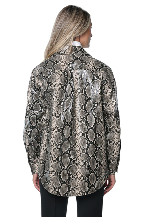 Camasa Karl Lagerfeld Faux Python Overshirt