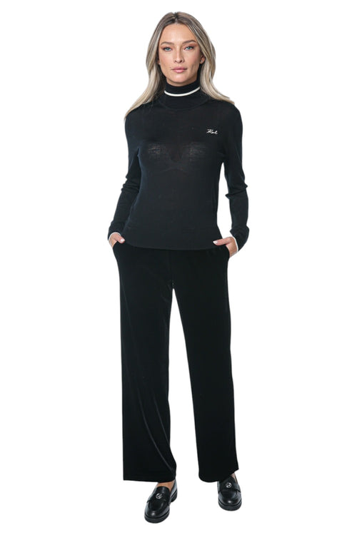 Pulover Karl Lagerfeld Essential Merino Wool Turtleck