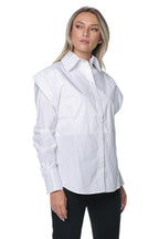 Camasa Karl Lagerfeld Shoulder Detail Poplin